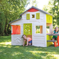 Smoby - Neo Friends House - Playhouse (2.1m tall) with accessories for kids, suitable both indoors and outdoorswith picnic table and kitchen for boys and girls aged 2 and over