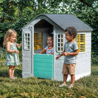 Dolu Kids Outdoor Playhouse – White