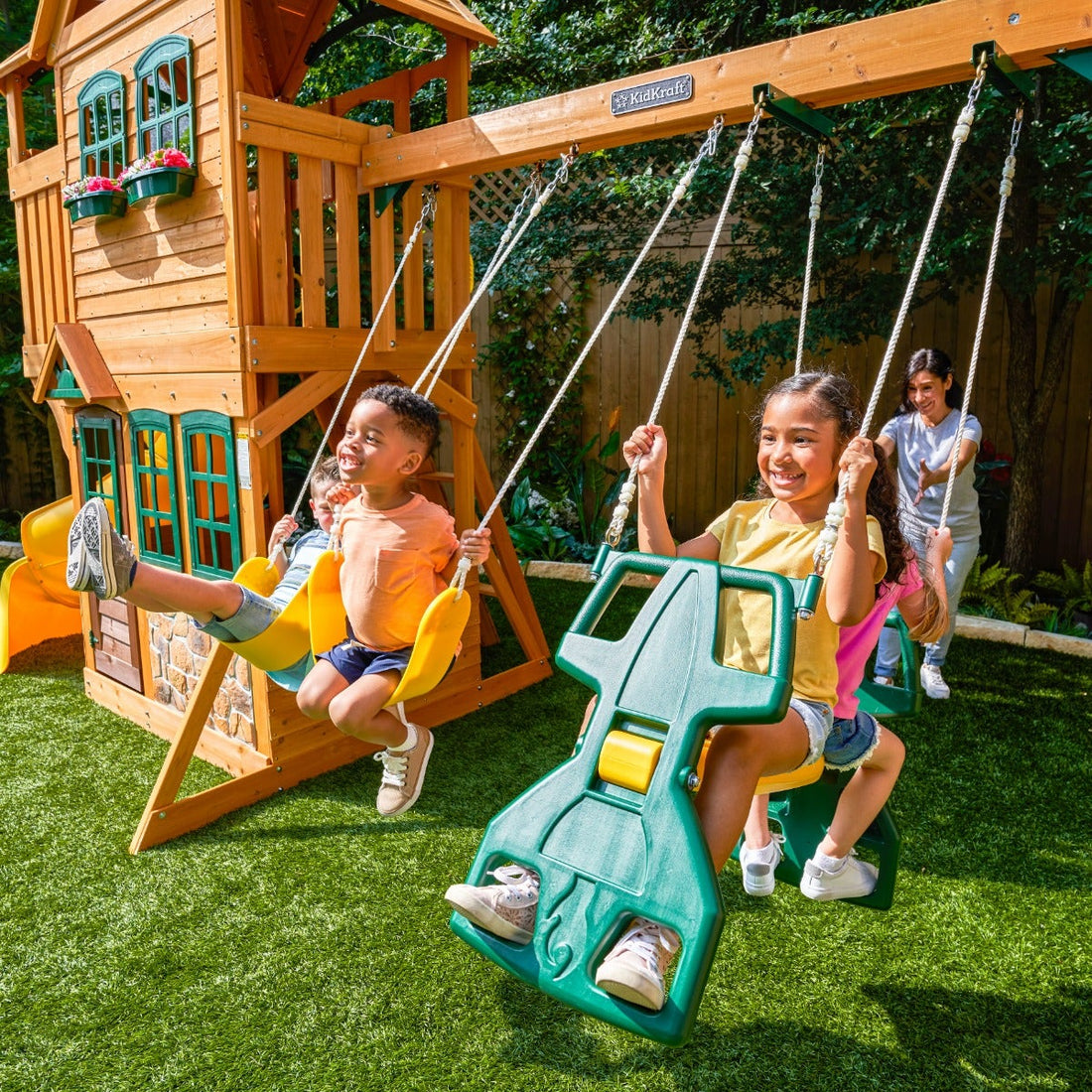 Boulder Station Swing Set - Installation Available
