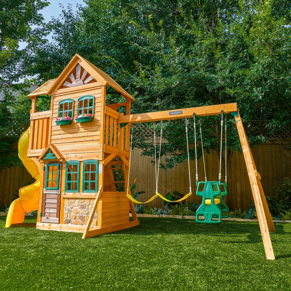 Boulder Station Swing Set - Installation Available